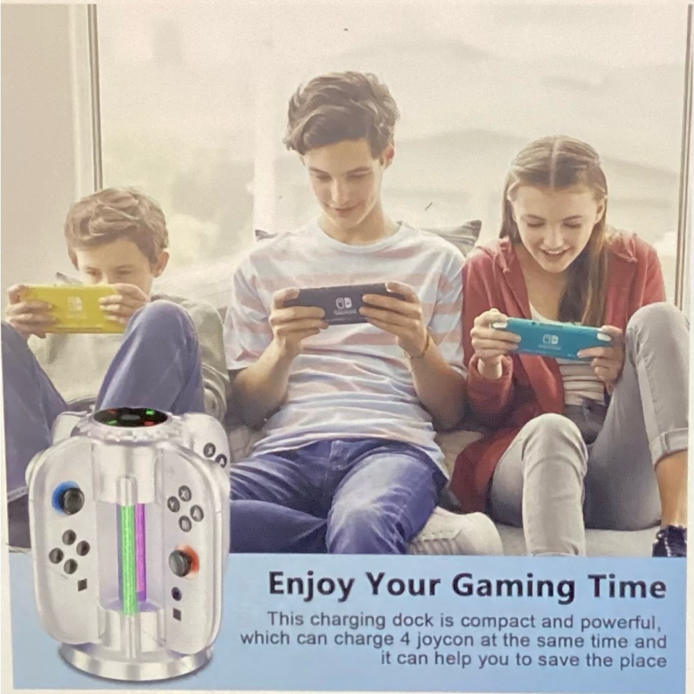 Multicolor Gaming Console with Controllers - Picture 5 of 8